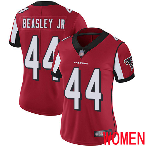 Atlanta Falcons Limited Red Women Vic Beasley Home Jersey NFL Football #44 Vapor Untouchable->women nfl jersey->Women Jersey
